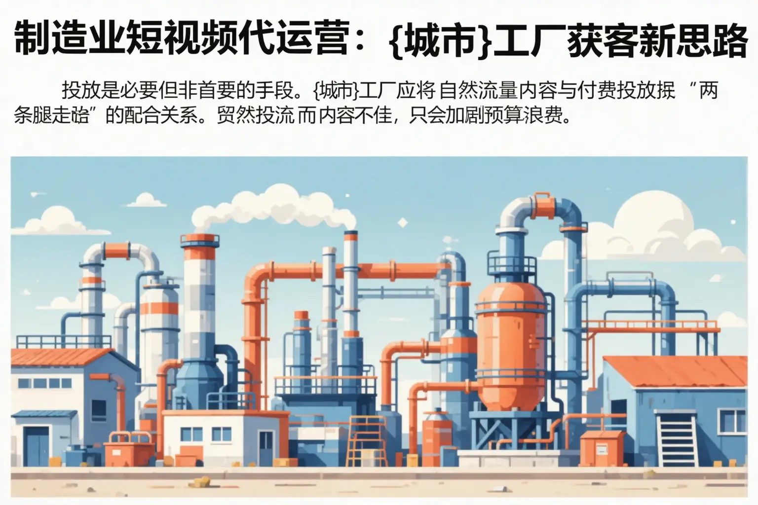 制造业短视频代运营：庆阳工厂获客新思路