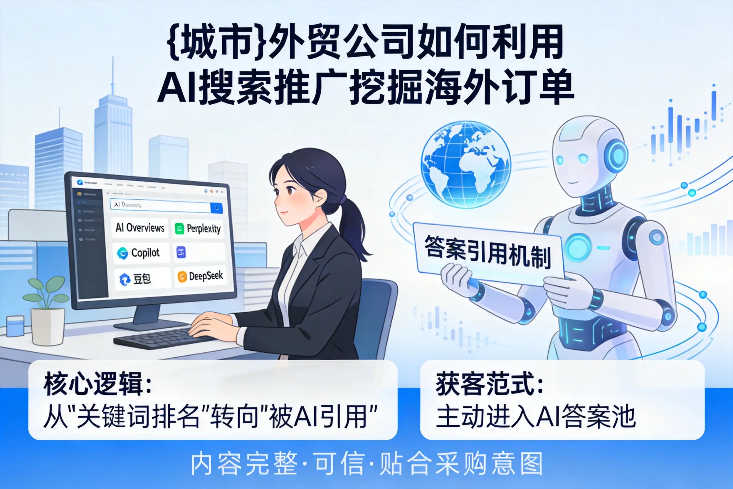 庆阳外贸公司如何利用AI搜索推广挖掘海外订单