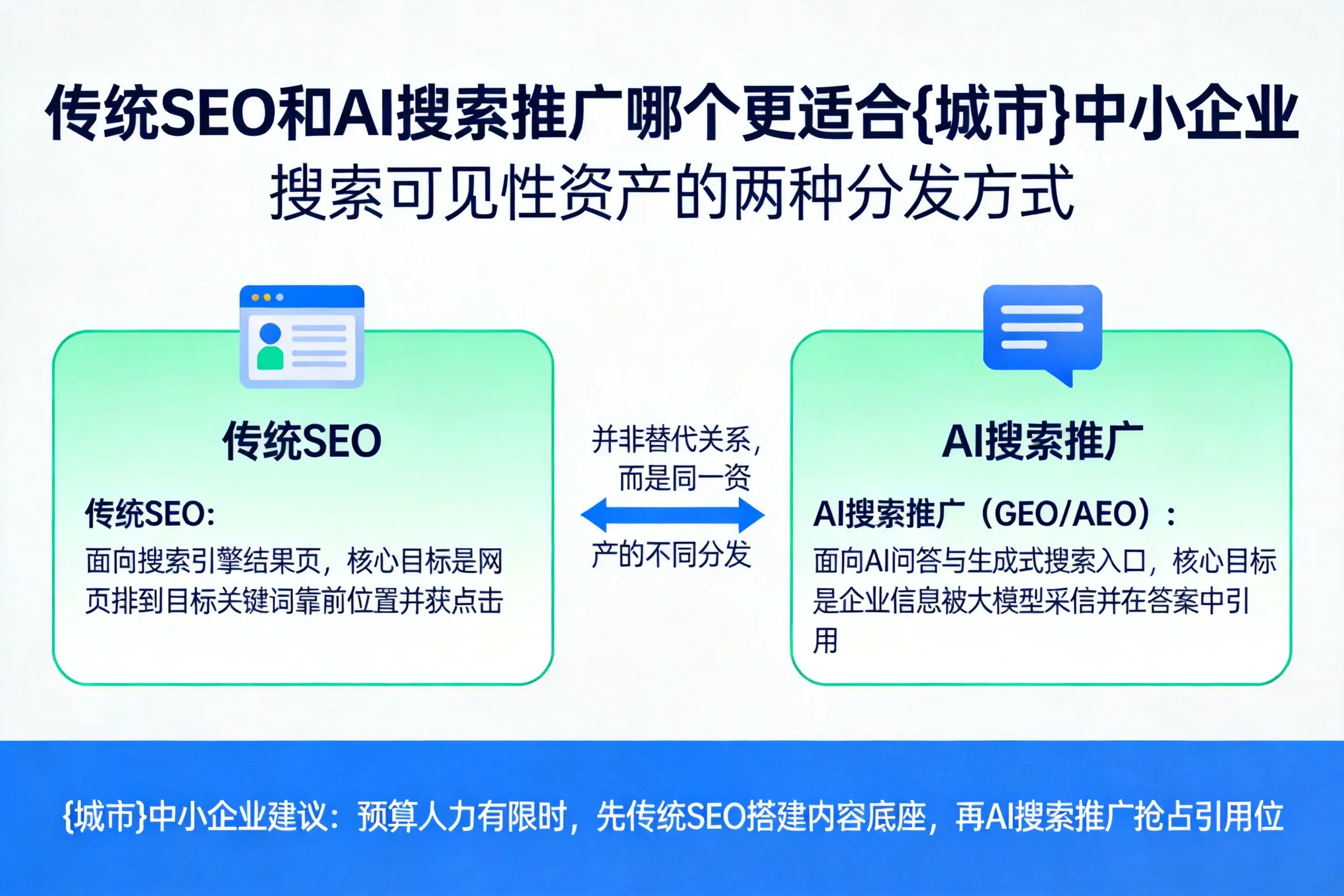 传统SEO和AI搜索推广哪个更适合庆阳中小企业