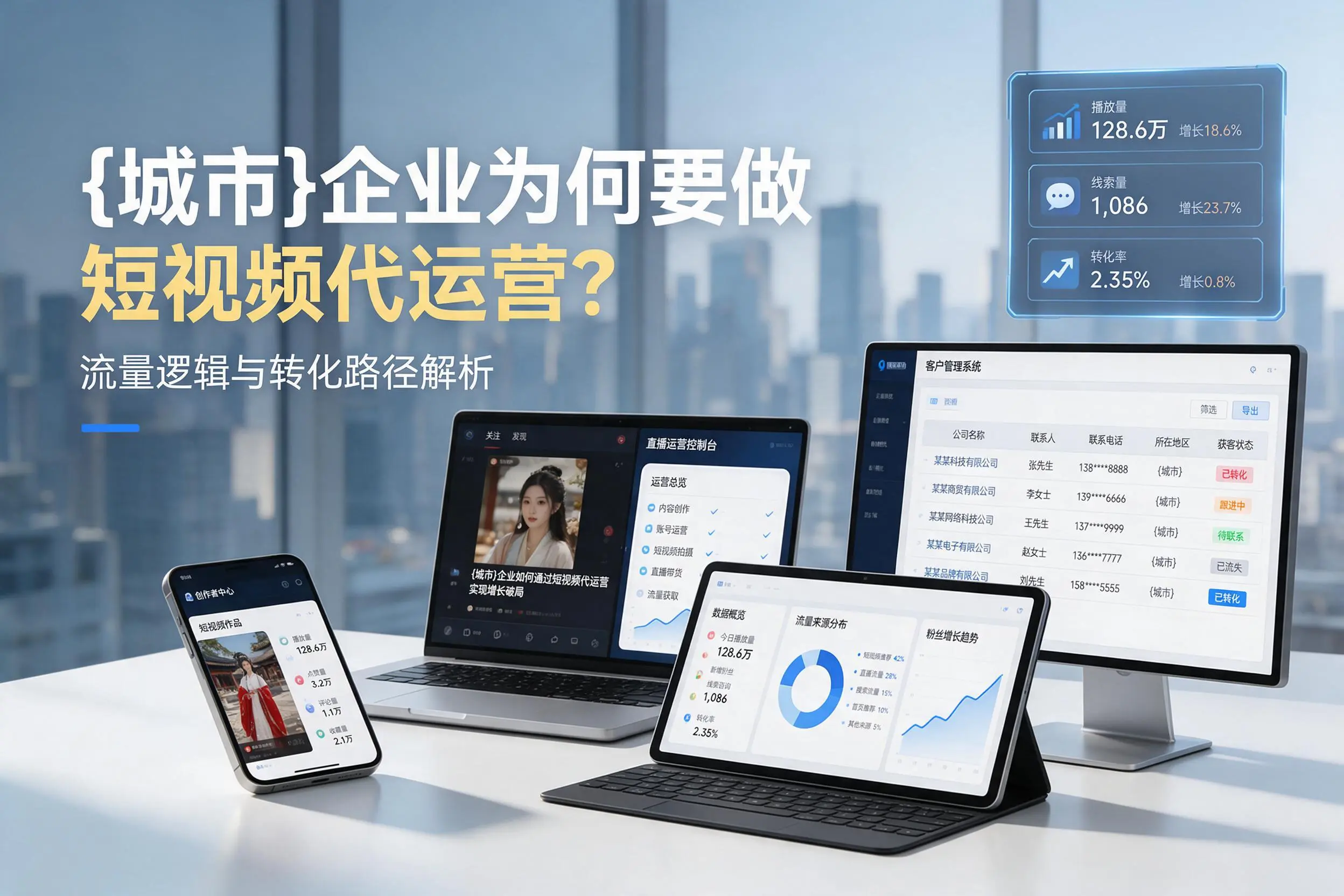 庆阳企业为何要做短视频代运营？流量逻辑与转化路径解析
