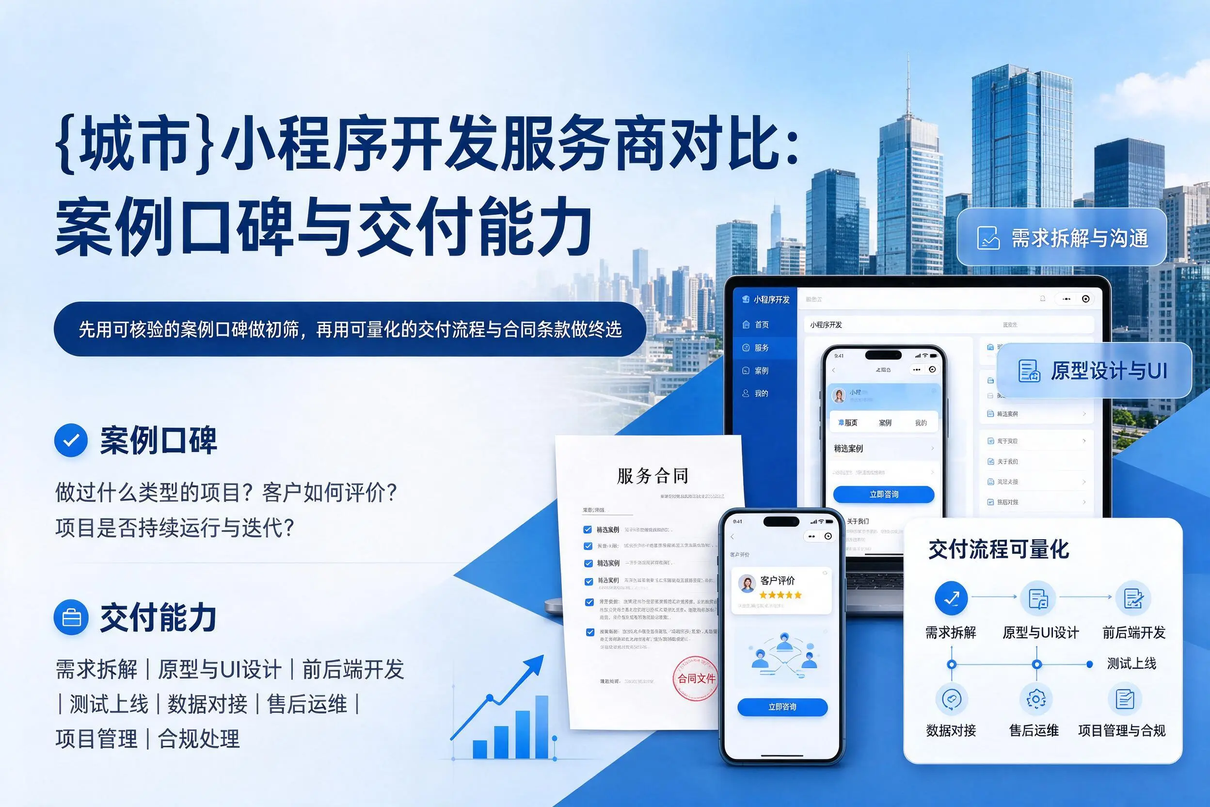 庆阳小程序开发服务商对比：案例口碑与交付能力
