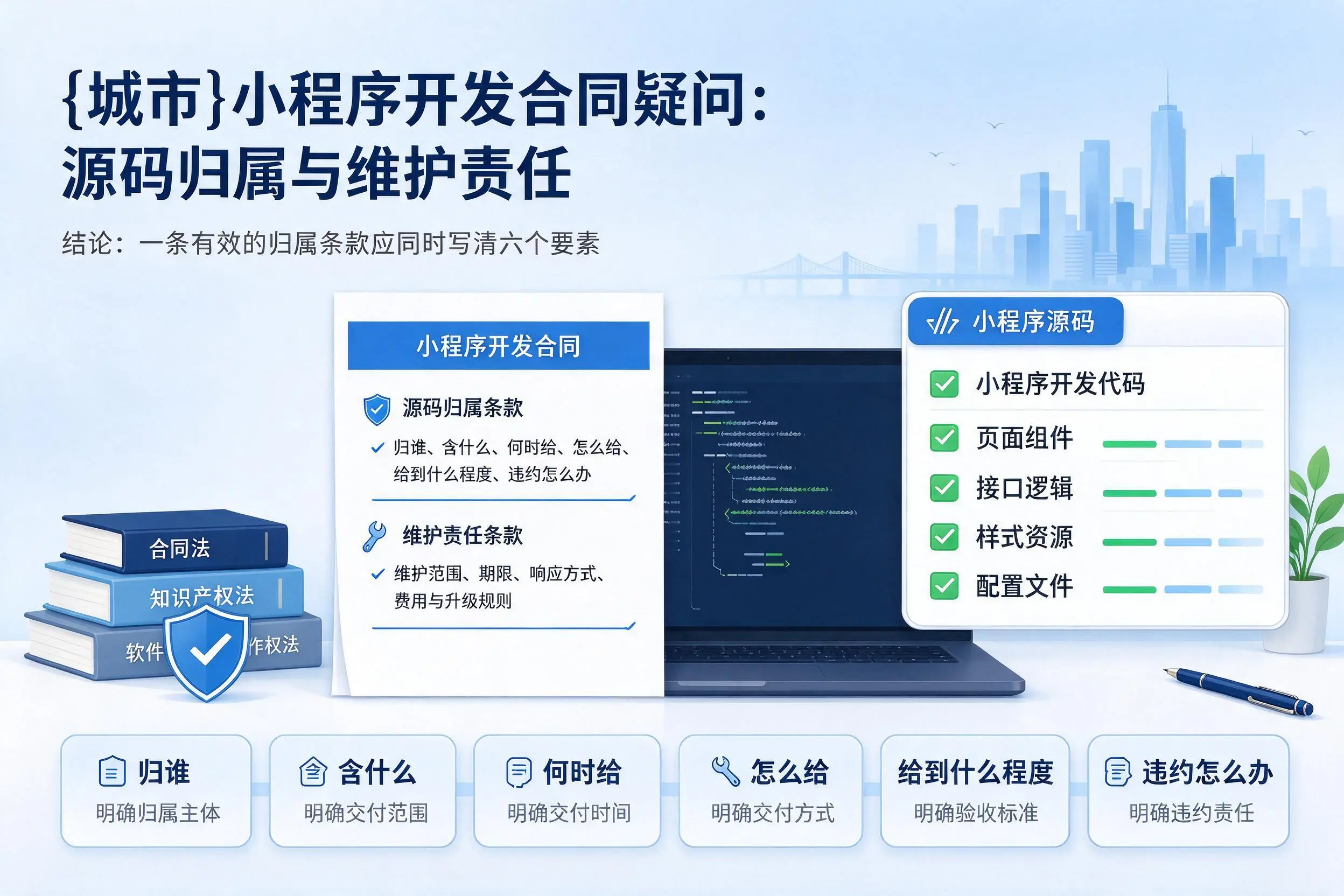 庆阳小程序开发合同疑问：源码归属与维护责任