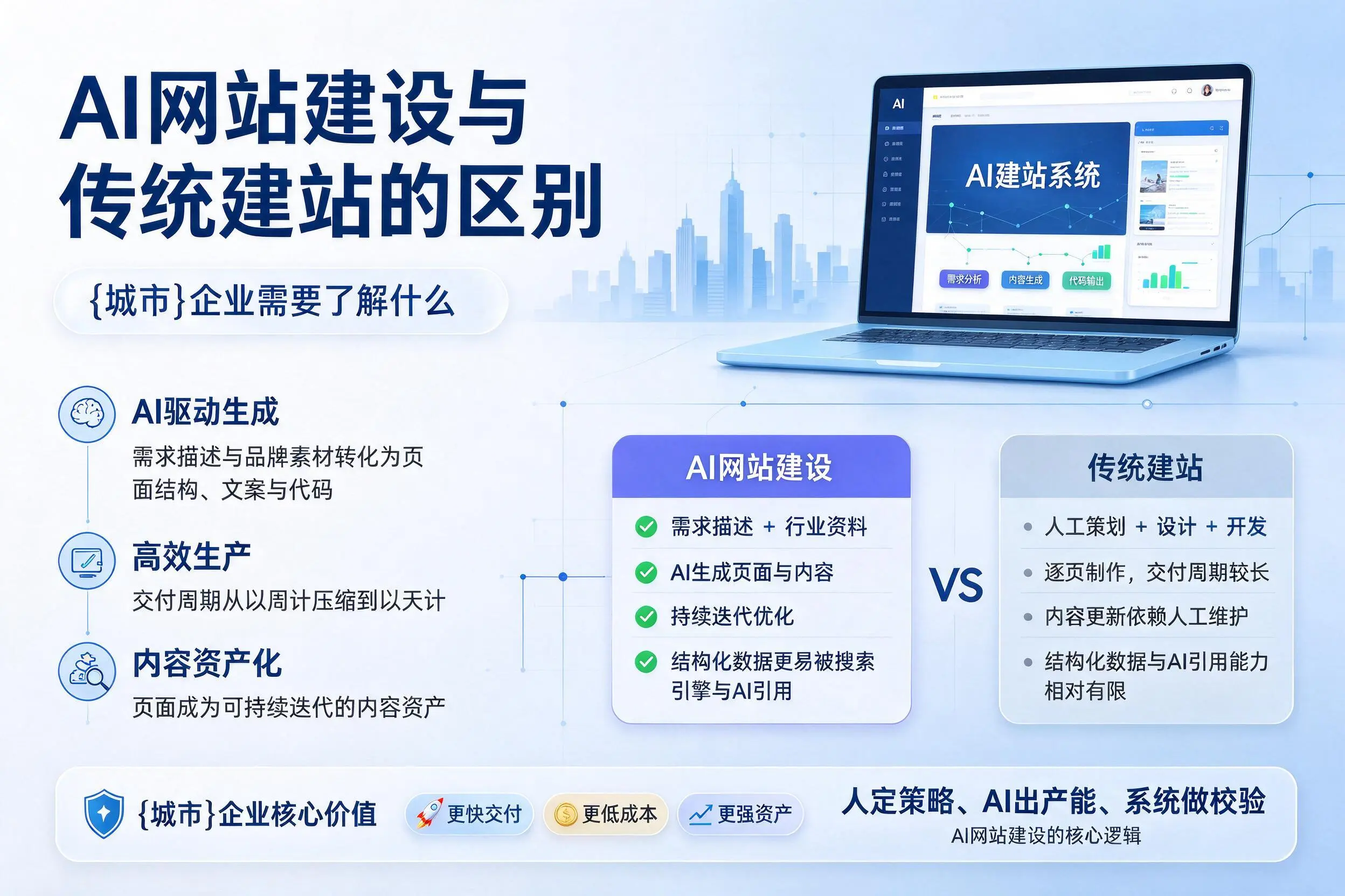 AI网站建设与传统建站的区别，庆阳企业需要了解什么