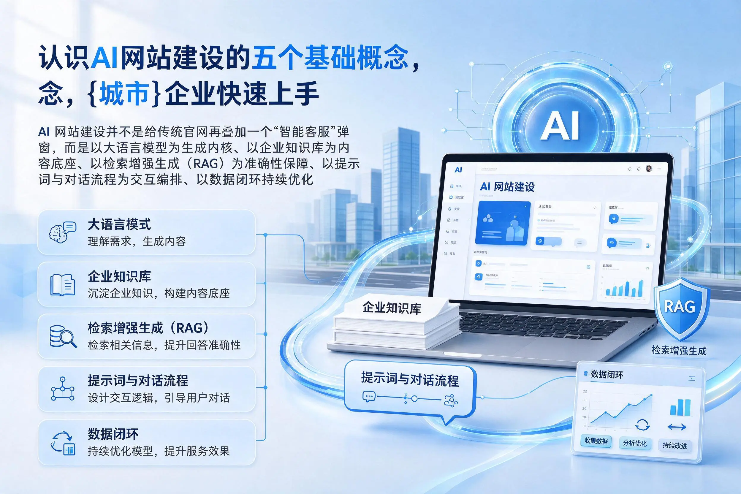 认识AI网站建设的五个基础概念，庆阳企业快速上手