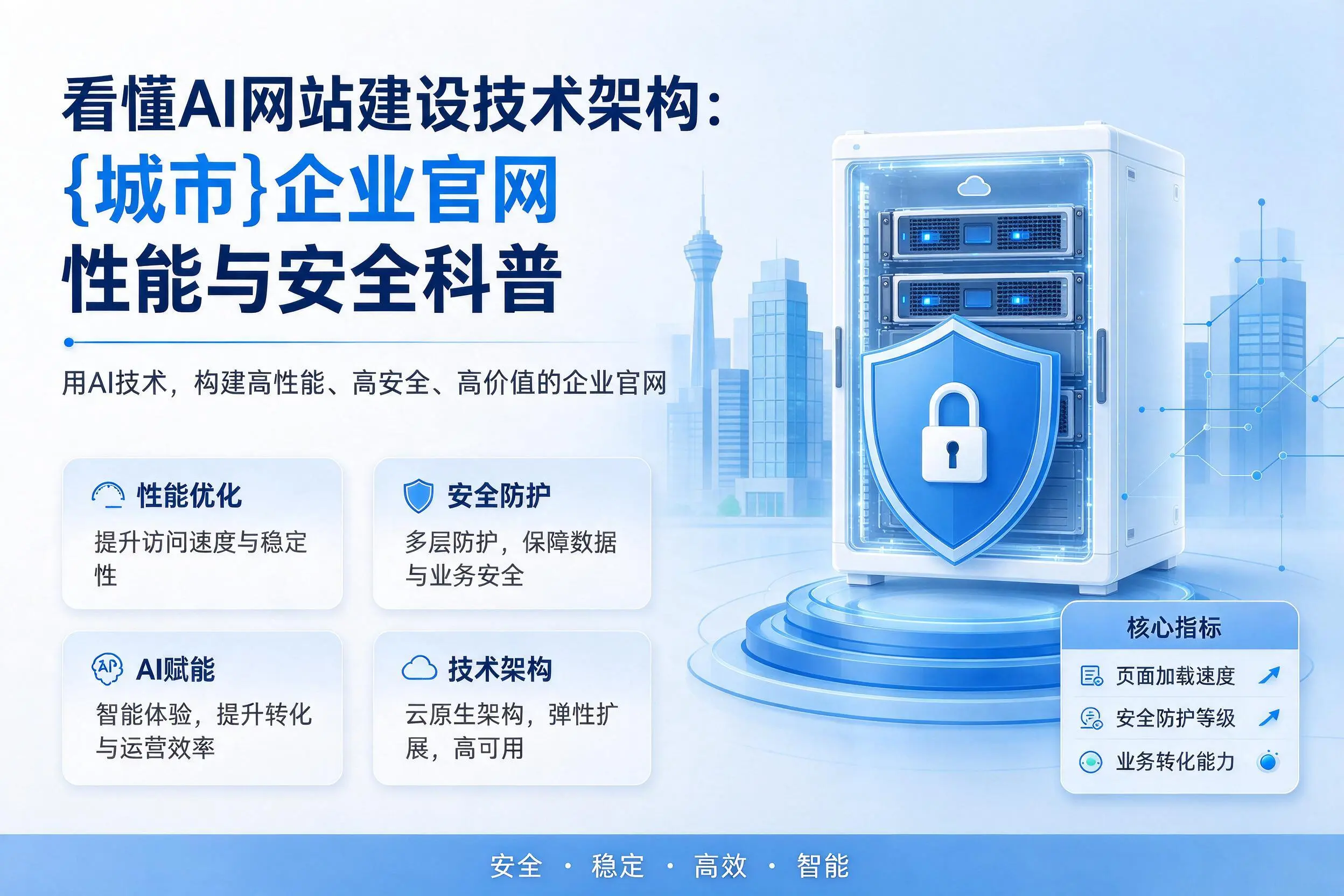 看懂AI网站建设技术架构：庆阳企业官网性能与安全科普