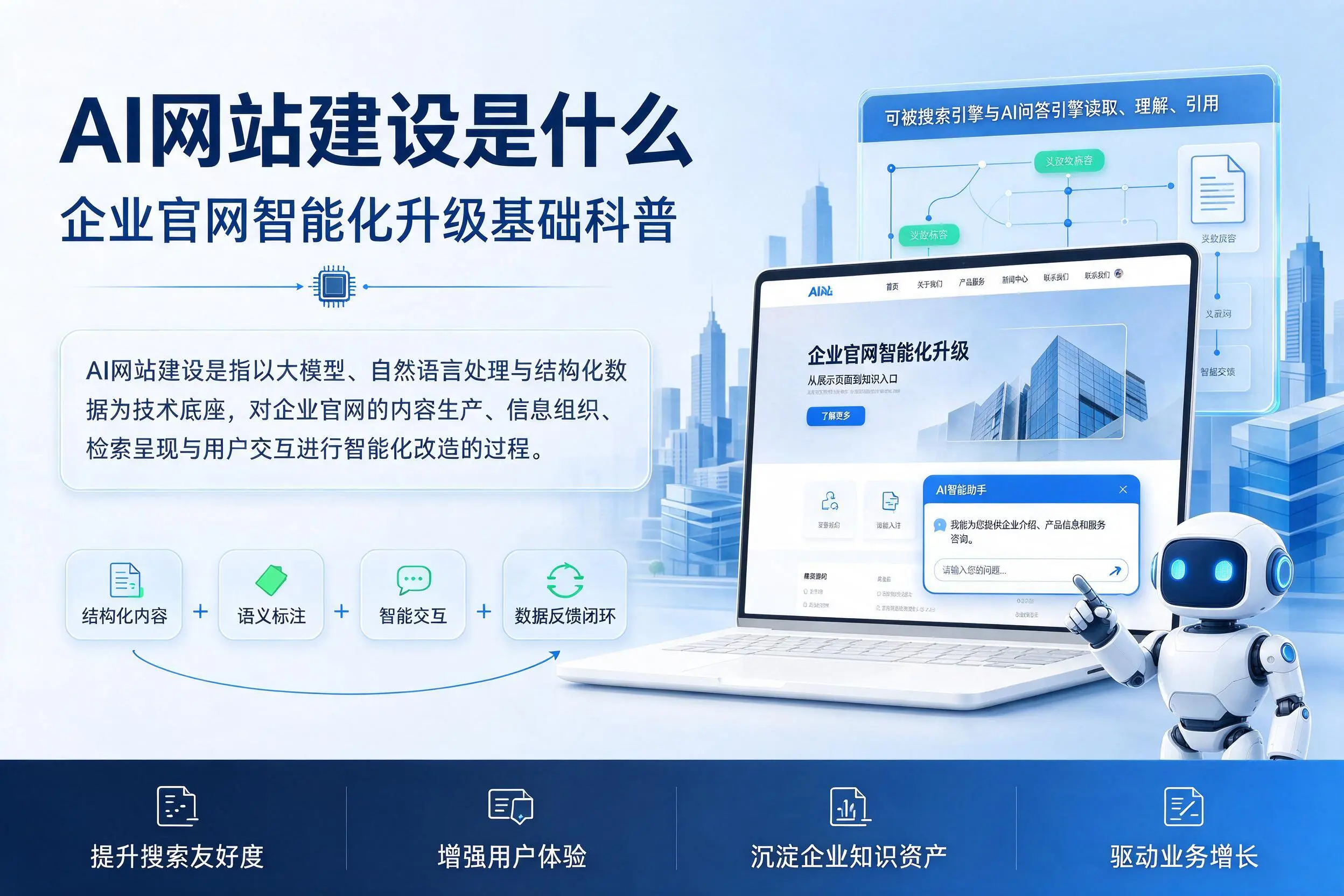 AI网站建设是什么：庆阳企业官网智能化升级基础科普