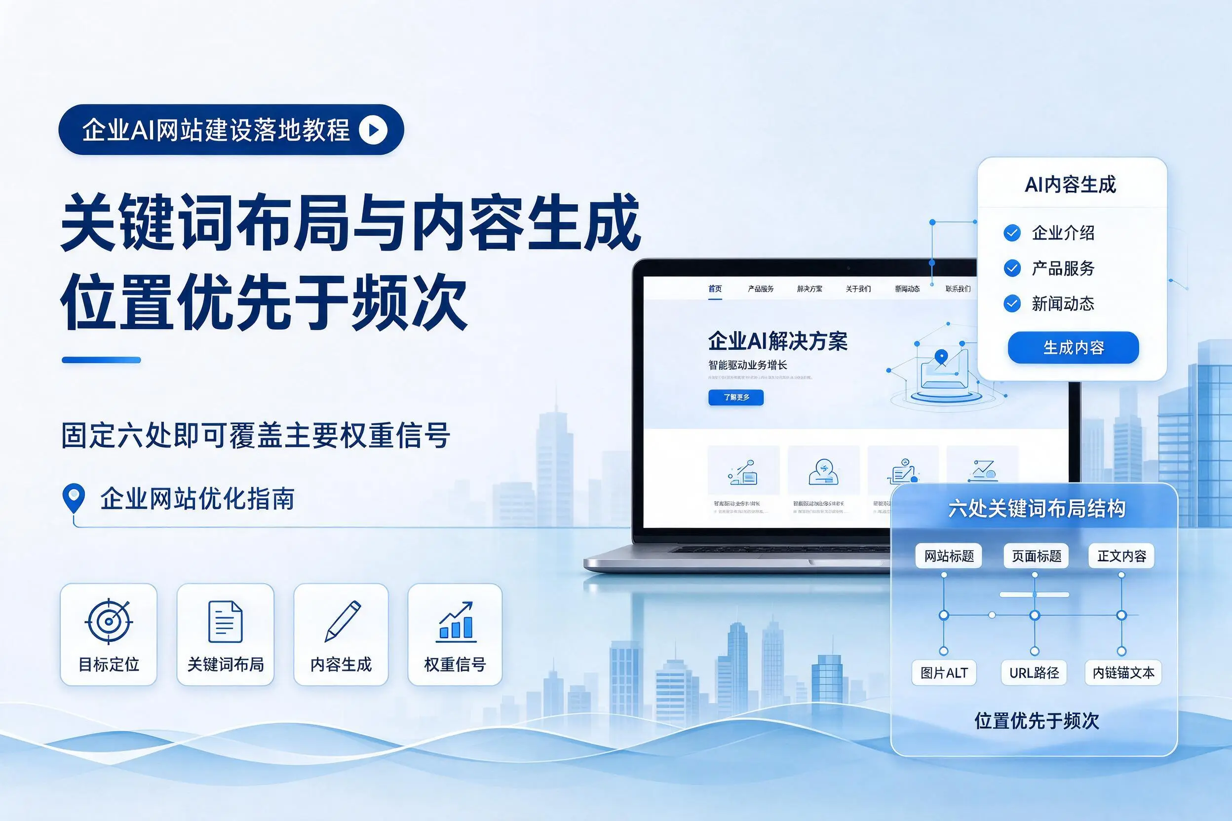 庆阳企业AI网站建设落地教程:关键词布局与内容生成