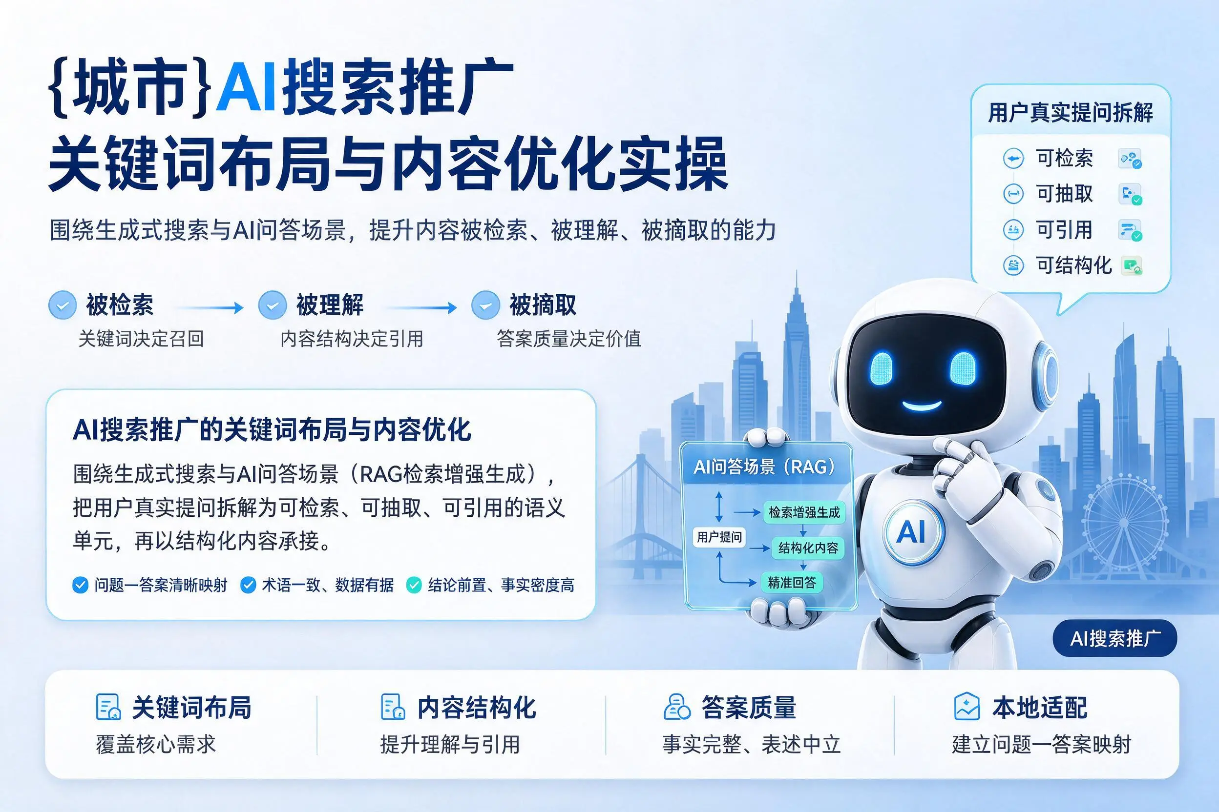 庆阳AI搜索推广关键词布局与内容优化实操